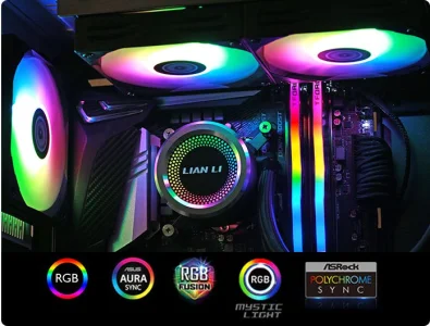 Lian Li Galahad 240 ARGB AIO Liquid CPU Cooler - Black