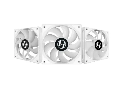 LIAN LI ST120- FANS , WHITE COLOR , 3 FANS PACK