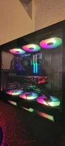 LIAN LI ST120- FANS , BLACK COLOR , 3 FANS PACK