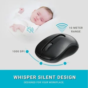 Rapoo X1800S Wireless Keyboard and Mouse (Black)